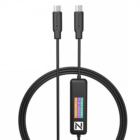 ChargerLAB Power-Z AK001 240W Multi-functional USB C to C PD Charging Test Cable with Color Display