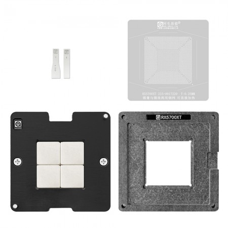 Amaoe 0.25mm Graphics Card BGA Reballing Stencil Platform for RX5700XT 215-0917220