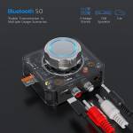 Bluetooth 5.0 Wireless Audio Receiver with 3.5 AUX Jack Support TF card Playback