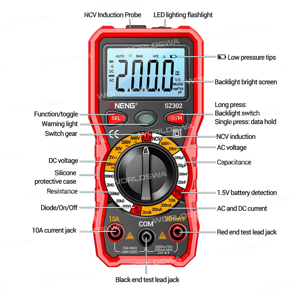 aneng sz302-handhold-auto-rang-intelligent-digital-multimeter-with-ncv-7