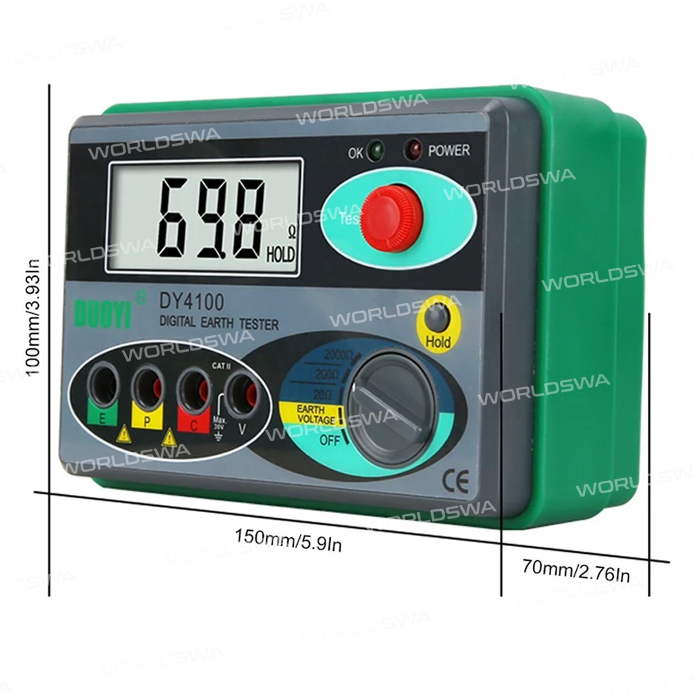 duoyi dy4100-0-2000-digital-earth-ground-resistance-meg-ohmmeter-14