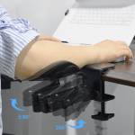 Punch-free Computer Mouse Pad Wrist Rotating ARM Stander Rotatable Bracket