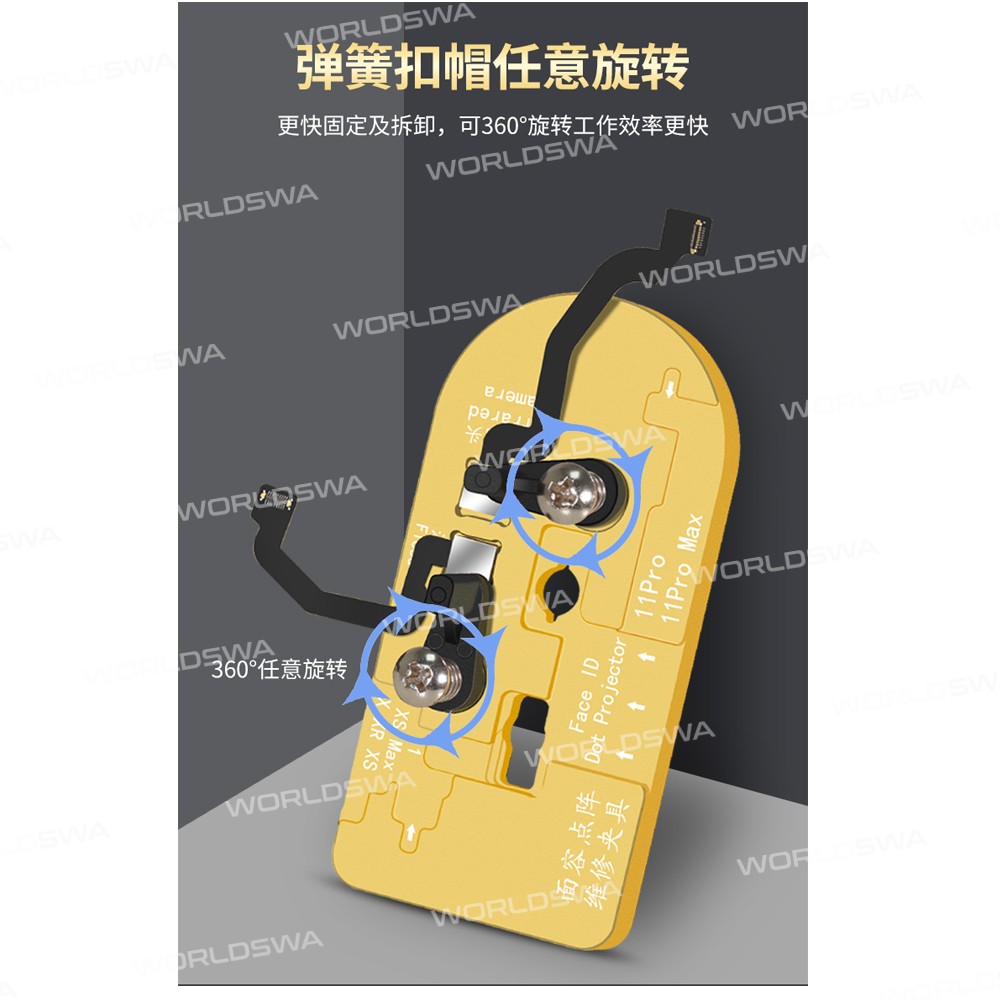 WL Face Lattice Dot Matrix ID Repair Holder Reballing Platform Fixture for iPhone 12 Pro Max / 12 P