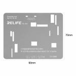 Relife RL-044 4-in-1 IP LCD Screen IC Tin Planting & Flex Cable Protection Repair Steel Stencil Set