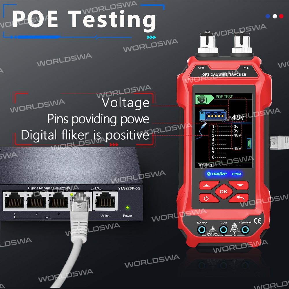 tooltop et636-et638-multifuction-network-cable-tester-optical-power-meter--multimeter-9