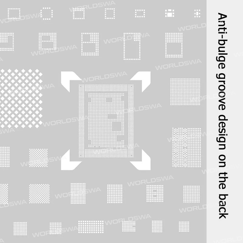 18 Kinds CPU BGA IC Reballing Stencil Kits for Xiaomi Phones
