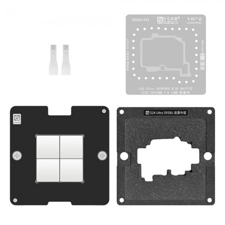 Amaoe Reverse Middle Layer BGA Reballing Stencil Platform for Samsung S24 Ultra S928U