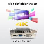 Yeston GT730-4G TA 4G / DDR3 / 64bit Memory Graphics Card with HD+DVI+VGA Output Ports for Office Ga