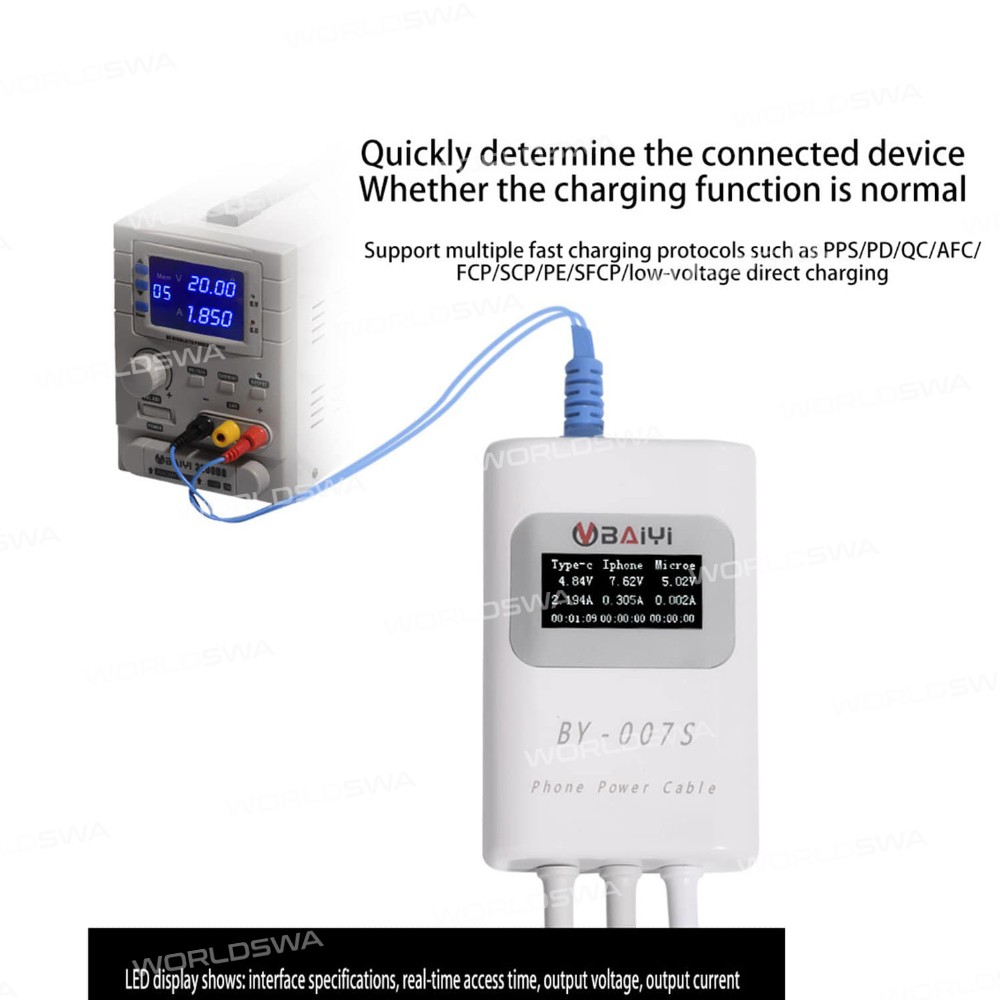BY-007S Mutil-function Smart Charging Detection Tion Line