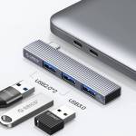 Orico AH-W13 Aluminum High-speed Mini Type-C to USB 3.0 HUB for Computer / Laptop / Tablet