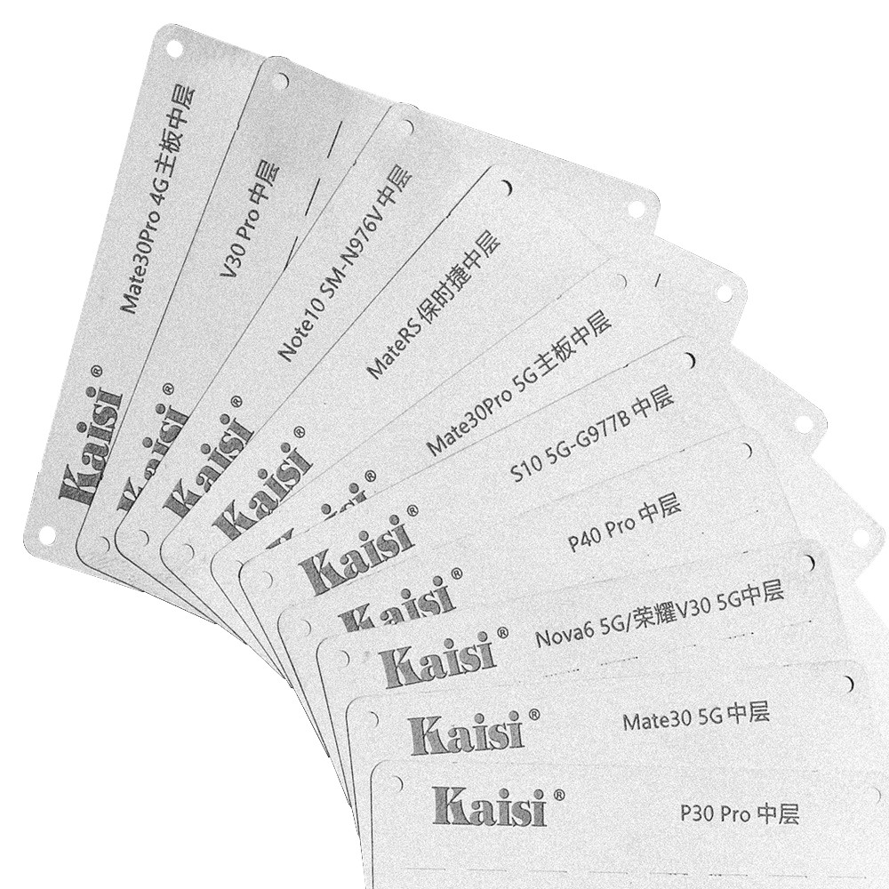 kaisi 012mm-huawei-series-middle-layer-bga-reballing-stencil-for-huawei-mate-nova-p-series-12
