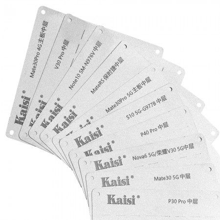 Kaisi 0.12mm Huawei Series Middle Layer BGA Reballing Stencil for Huawei Mate / Nova / P Series