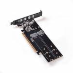 PCI-E to NVME Array Card and PCI-E to M2 Expansion Card with NVME 4-Port Design