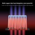 Double-sided Solid Composite Copper Tube Radiator with Thermal Pad compatible for 2280 NVMe M.2 SSD