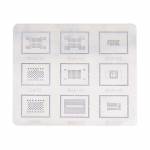 9in1 0.15MM BGA Reballing Stencil Template for BGA132 BGA152 BGA162 LGA70 BGA100 BGA169 LGA60 BGA316