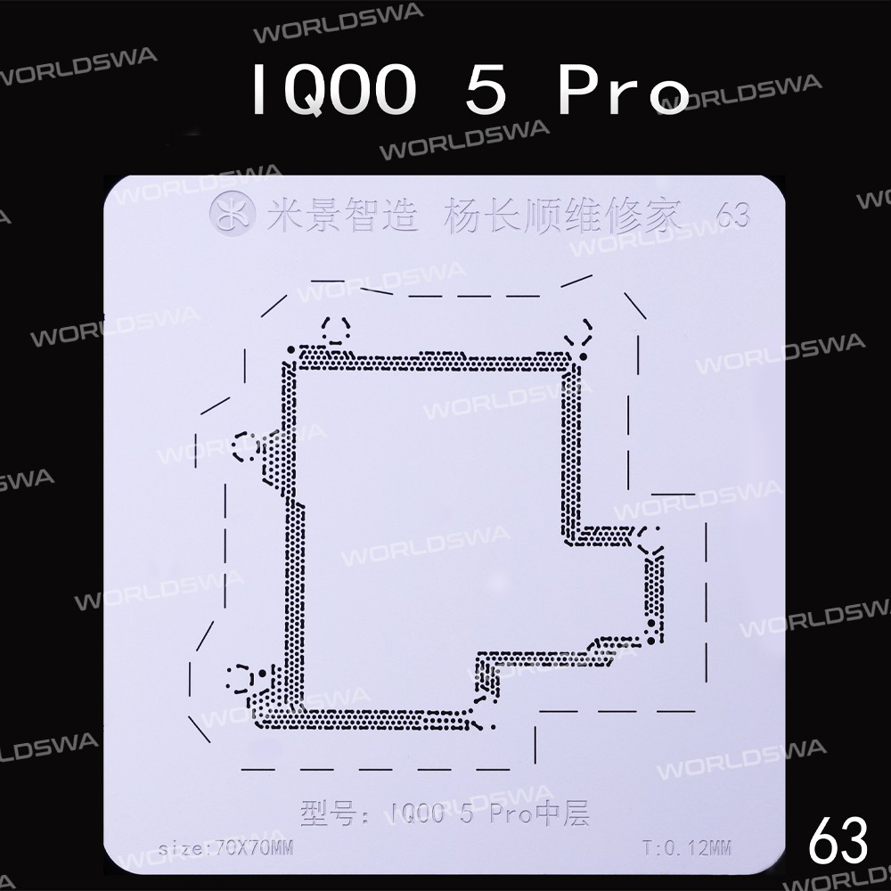 mijing iqoo-series-middle-layer-bga-reballing-stencil-support-mijing-m21-universal-base-4