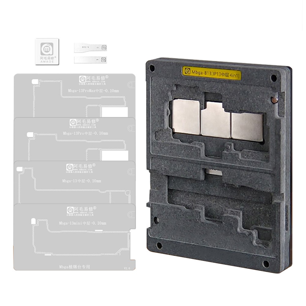 amaoe mbga-b13-4-in-1-middle-layer-reballing-stencil-set-3