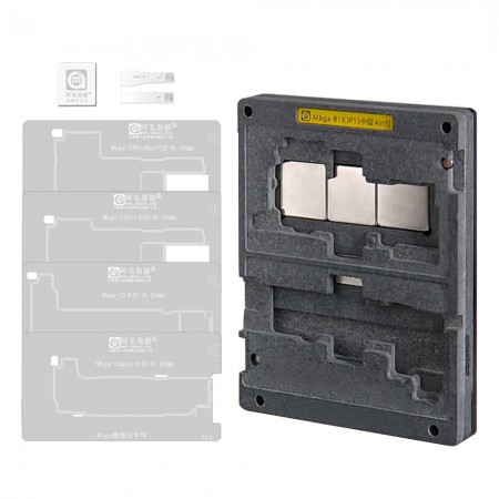 Amaoe Mbga-B13 4-in-1 Middle Layer Reballing Stencil Set for iPhone 13 Mini / 13 / 13Pro / 13Pro Max