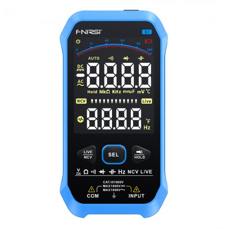 Fnirsi S1 Portable Digital Multimeter: Fully Automatic, High-precision, Burn-in-proof with Display