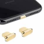 Aluminum Alloy Lightning Port Anti Dust Plug for iPhone/IPad/AirPods - 2Pcs