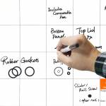 JAKEMY JM-Z09 Screw Magnetic Work Pad with Marker Pen Eraser for Phone Laptop Tablet Repair