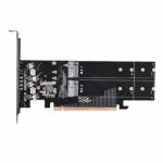 PCI-E to NVME Array Card and PCI-E to M2 Expansion Card with NVME 4-Port Design