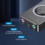 Vention CDRB USB2.0 to 3.5mm External Sound Card Audio Adapter for Phone/Computer/Laptop/PS4