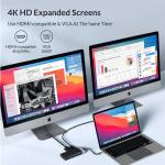 Orico MDK-10P 10-in-1 Type-C Multifunctional Docking Station Compatible HDMI / VGA for Laptop / iPad