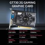 Obeya GT730 2G Gaming Graphic Card 2G / 128bit / DDR3 Memory with DVI-D+HD+VGA Output Ports
