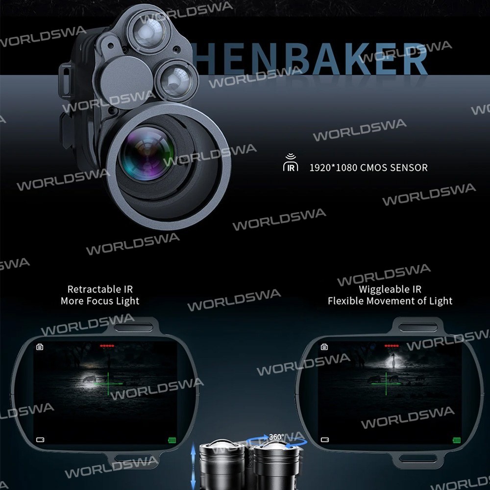 henbaker cy789-31-inch-hd-wifi-night-vision-monocular-camera-7