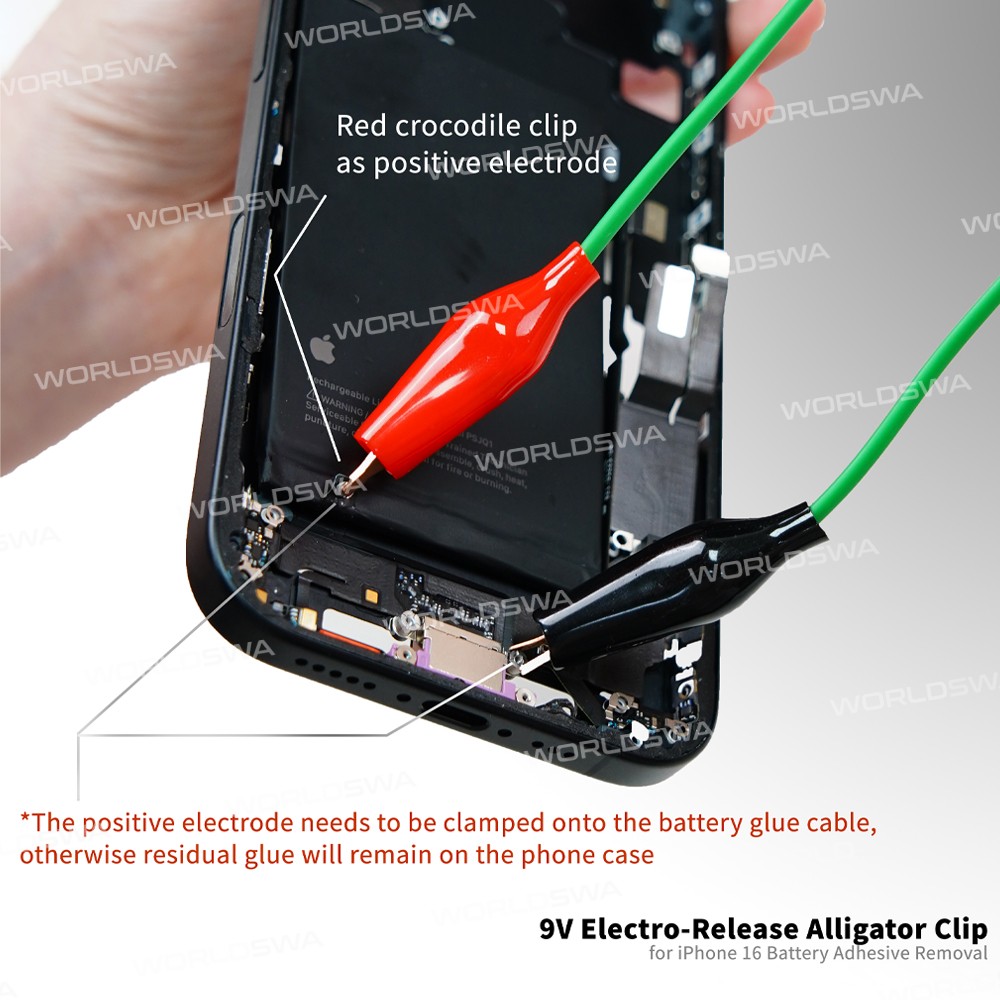 2uul pw03-9v-electro-release-alligator-clip-with-type-c-port-for-iphone-16-battery-adhesive-removal-