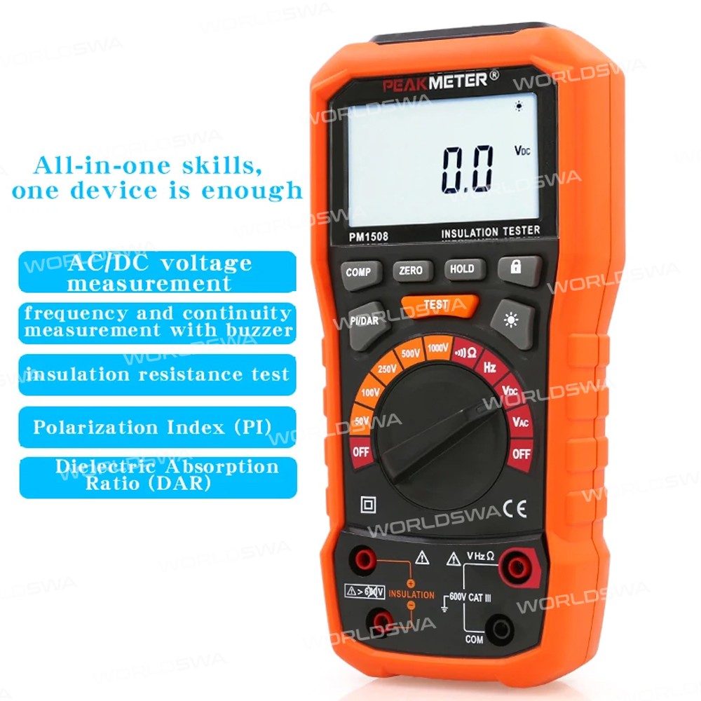 peakmeter pm1508-handheld-100g-high-precision-insulation-resistance-tester-4