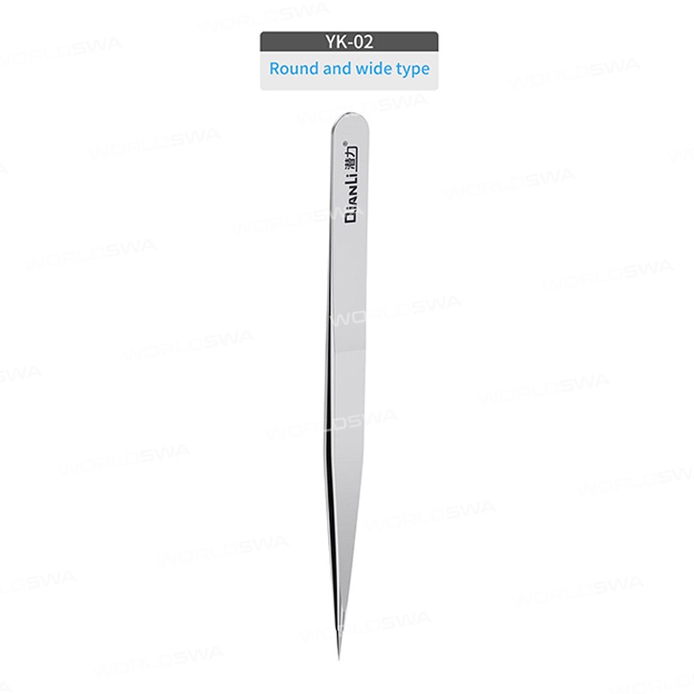 QianLi iNeezy Round Hand Polished Tweezers Stainless Steel Anti Rust Wear Resistance Corrosion Resis