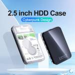 orico dz25-25-inch-type-c-5gbps-transparent-external-storage-hdd-case-with-cyberpunk-design-3