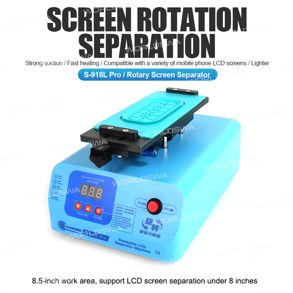 sunshine s-918l-pro-85-inch-360-rotary-screen-heating-separator-for-lcd-screen-separation-6