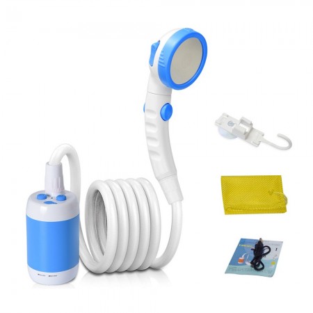 Outdoor Camping Shower Portable Electric Shower IPX7 Waterproof 5000mAh Rechargeable Battery