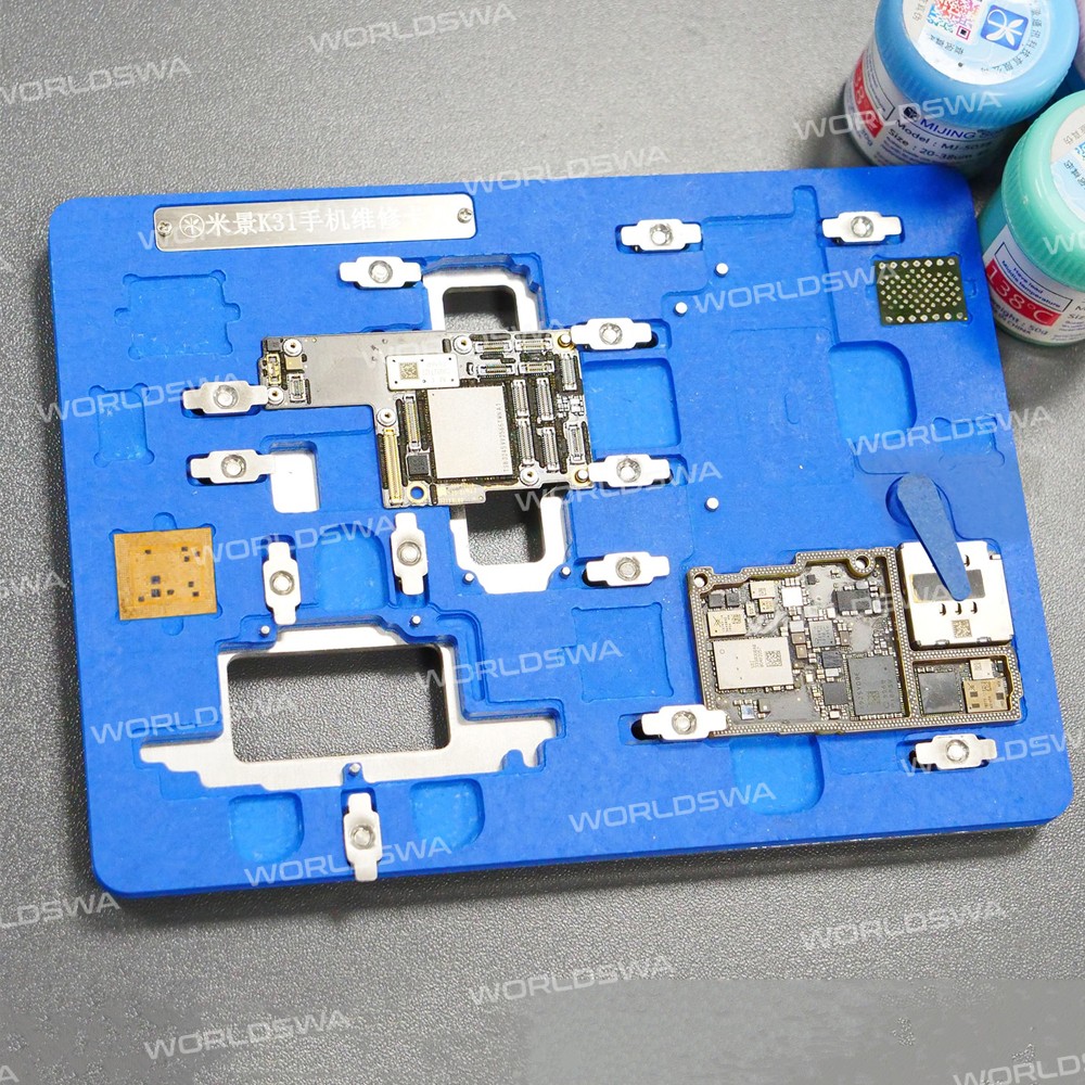 MiJing K31 6in1 Universal Multifunction PCB Board Holder Fixture for iPhone X / Xs / Xs Max / 11 / 1