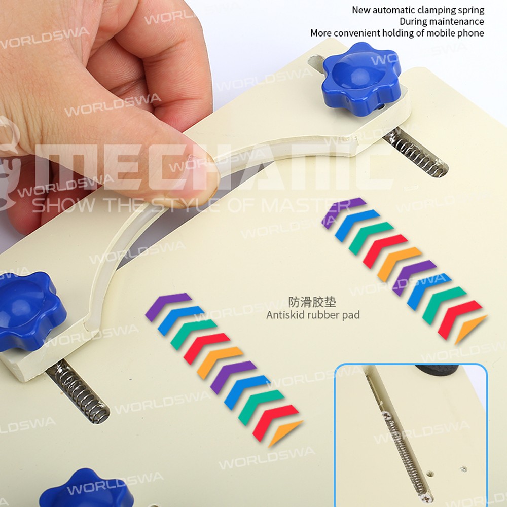 Mechanic KJ006 Adjustable Fixture with Spring Anti-Skid for Phone PCB Mainboard Back Cover