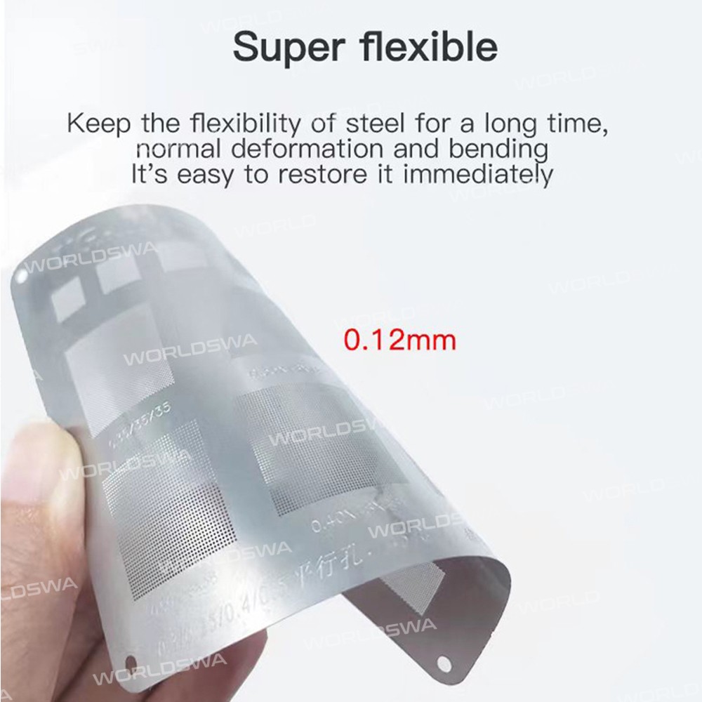 ugain 012mm-universal-solder-multi-purpose-bga-stencil-03-035-04-05-parallel-45-degree-hole-2