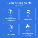 Luxianzi 2-in1 Mini Telescopic Combination Multi-function Strong Magnetic Ratchet Screwdriver