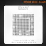 Amaoe 0.25mm Direct Heating BGA Reballing Stencil for Nvidia RTX3060 GA106 Graphics Card Chip