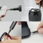 Sunshine SD-18E Precision Mini Electric Screw Driver Pocket Kit With LED Lighting for iPhone / iPad
