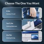 Orico C2CW 90-degree Angle Type-C to Type-C Laptop PD 100W Fast Charge & Data Cable