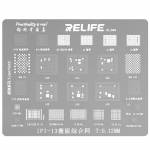Relife RL-044 0.12mm Tin Planting Stencils for iPhone 7 to 13 CPU/Baseband/WiFi/NFC /BGA Repair