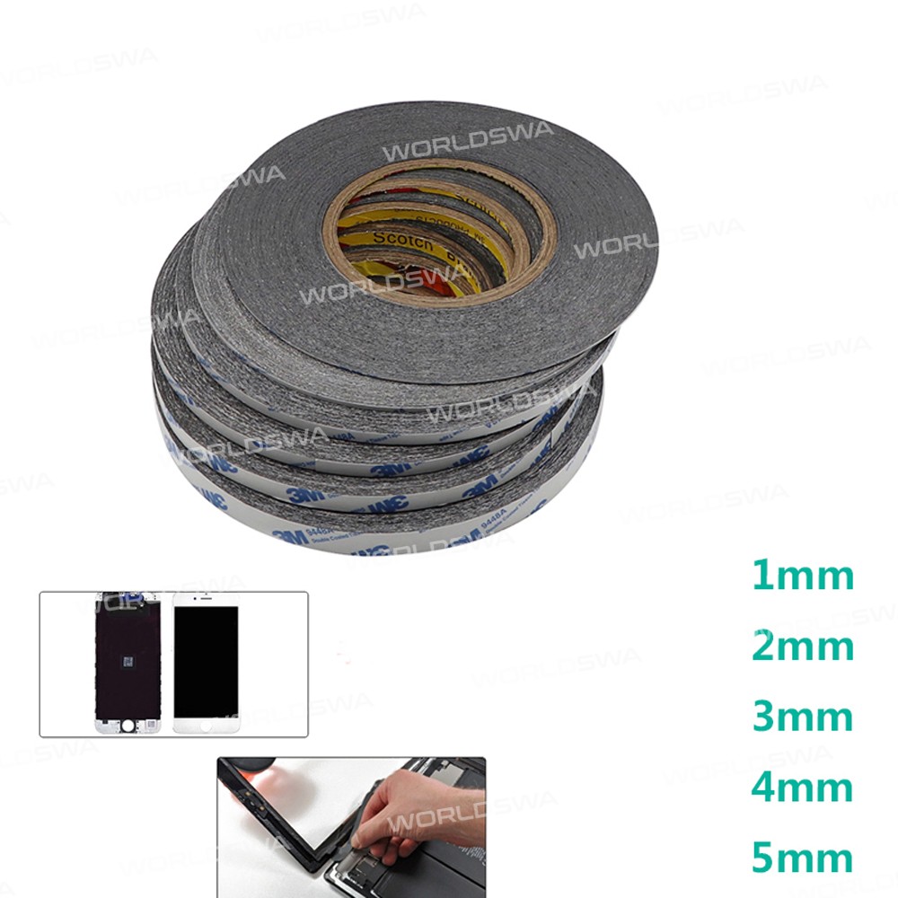 3M Double Sided Tape Black Sticker Adhesive Tape - 50 Meters