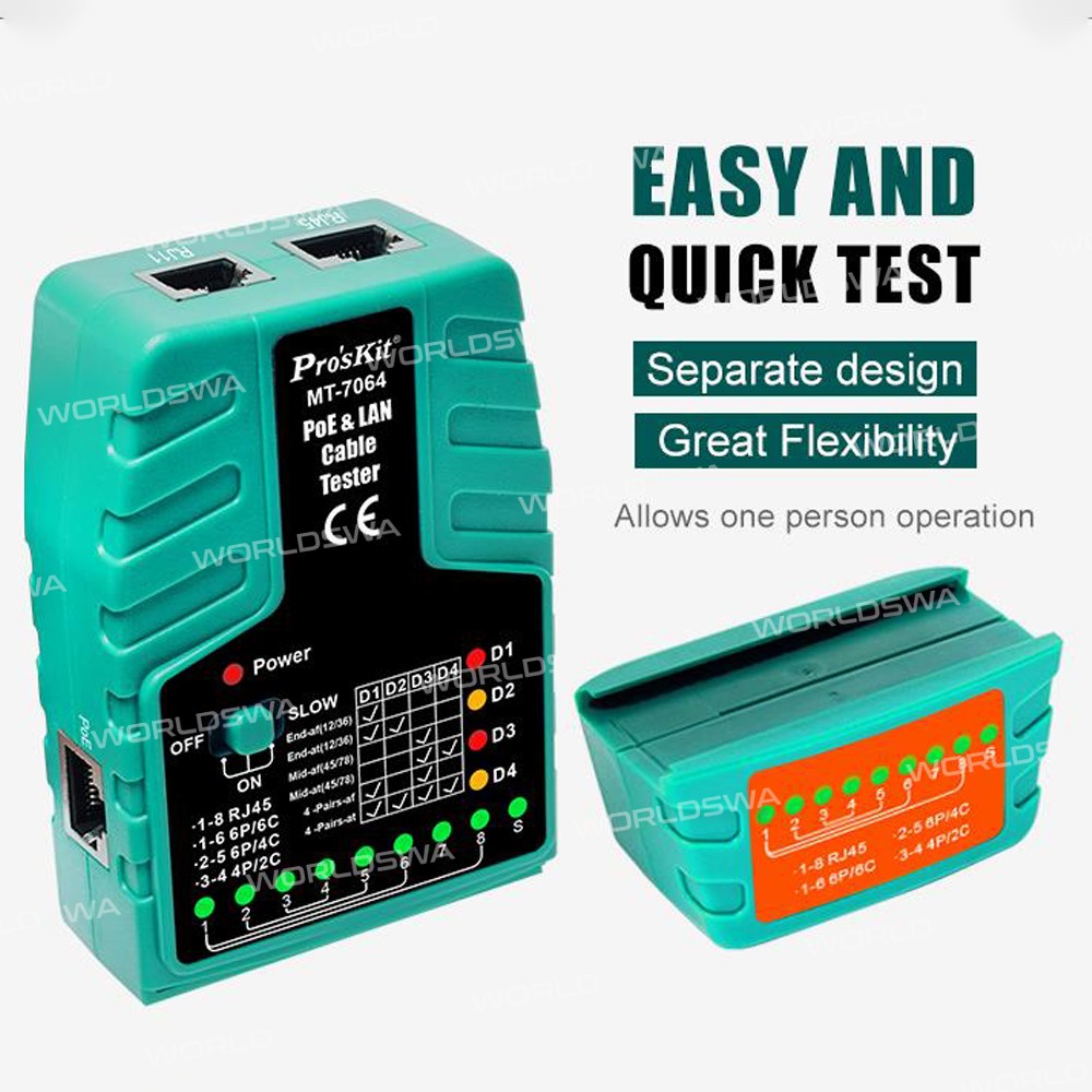 proskit mt-7064-c-2-in-1-separate-type-multi-functional-video-surveillance-poe-network-cable-tester-