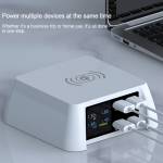 100W Multi-ports USBQC 3.0 Fast Charger Station with 15W Wireless Charger