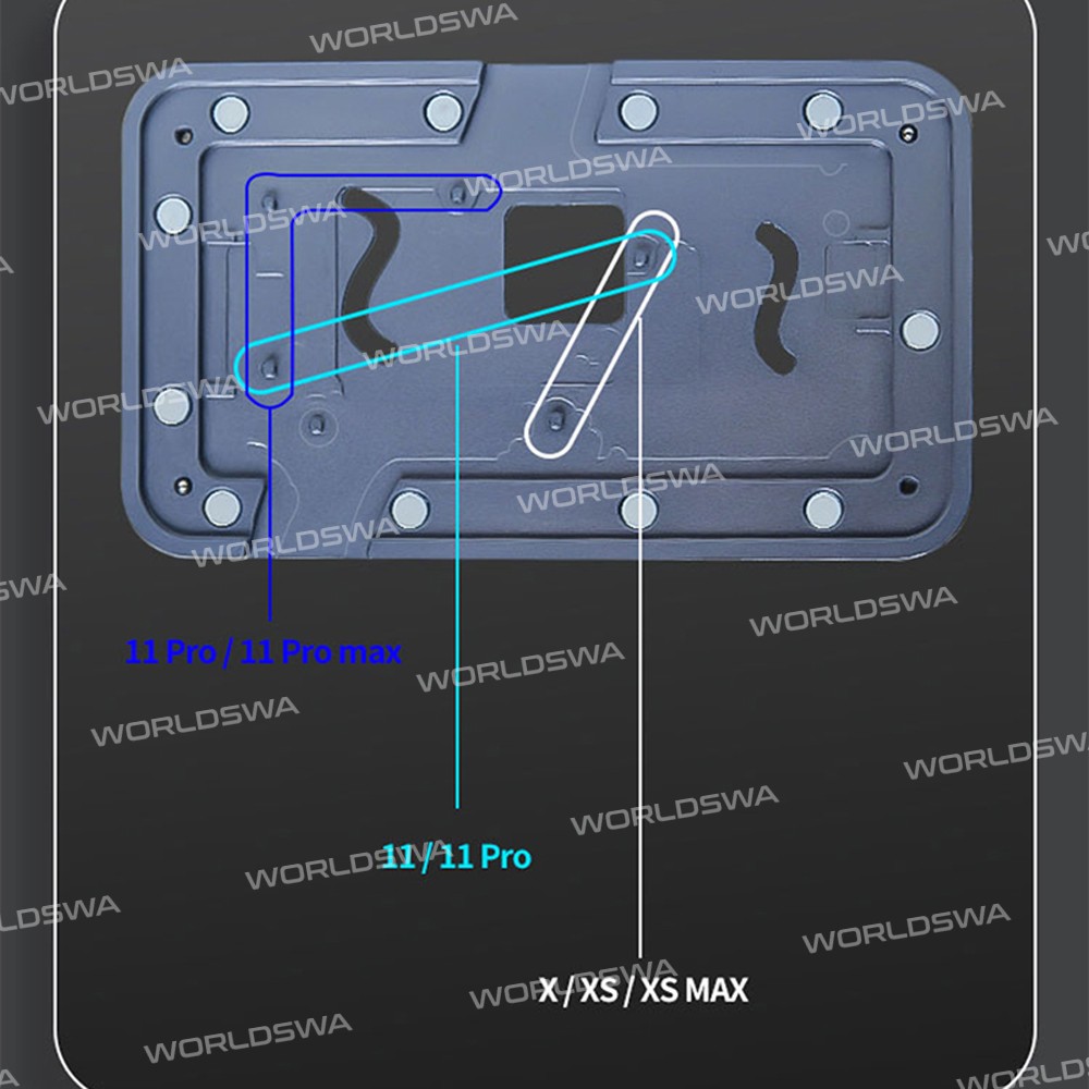 TuoLi TL-19A 10in1 BGA Mid-level Motherboard Reballing Stencil Platform for iPhone X - 12 Pro Max