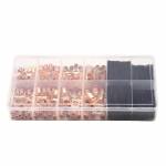 Wire Crimp Connector Soldered Copper Ring Terminal with Box - 60/240/260Pcs