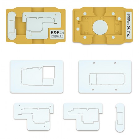 B&R IP-A06 Middle Layer Motherboard for iPhone X / XS / XS Max / 11 / 11 Pro / 11 Pro Max Tin Planting Platform